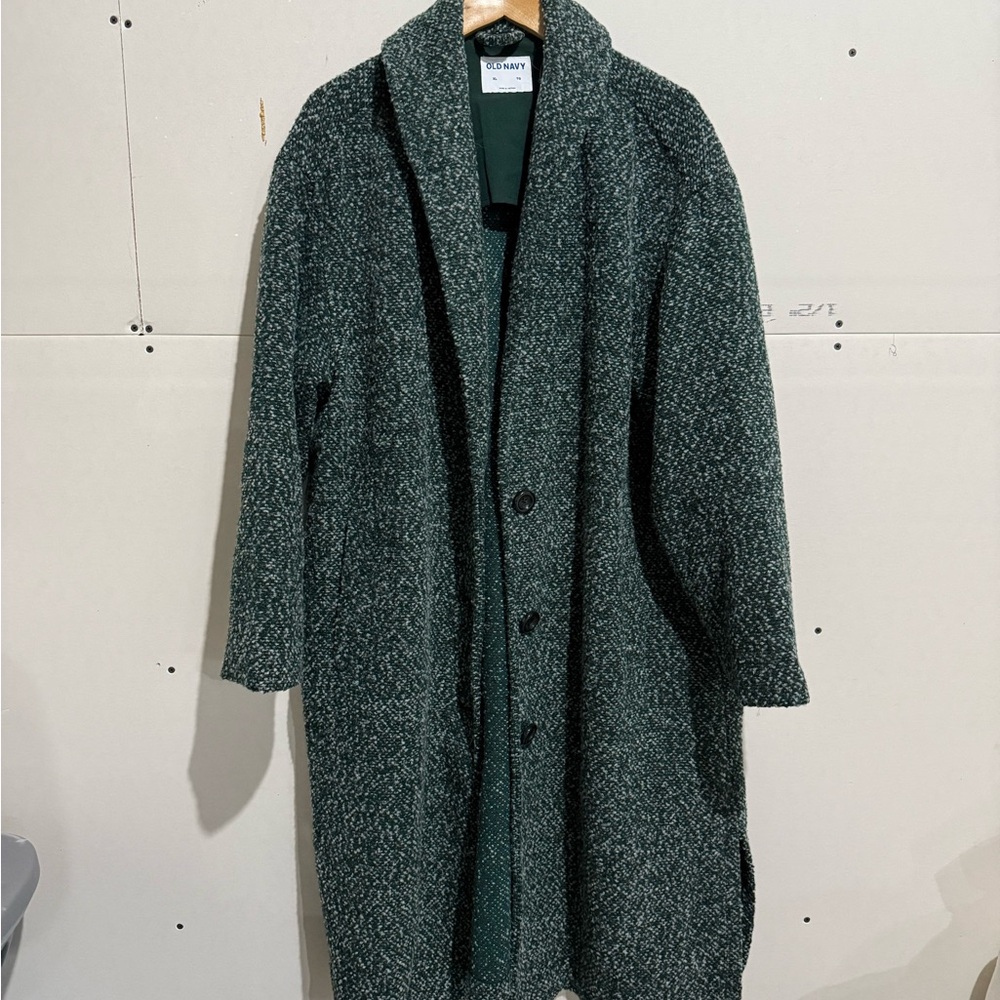 Old Navy Dark Green Tweed Jacket